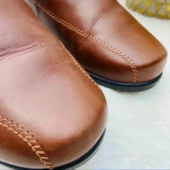 Aravon Brown Leather Comfort Slip On Loafers Size 8D - Picture 4 of 16